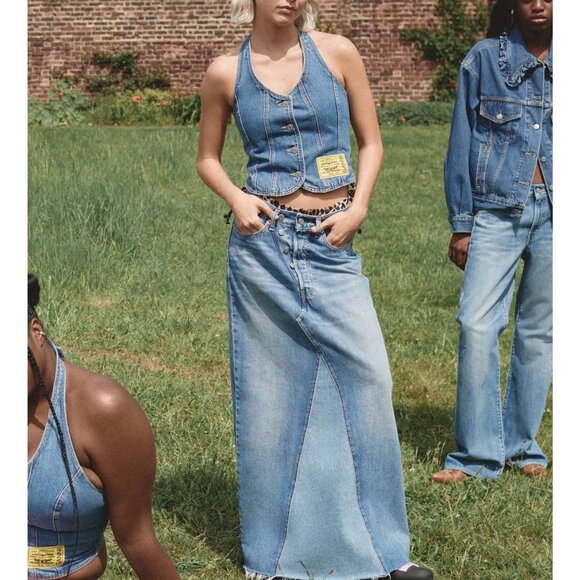 Levi's X Ganni Deconstructed Skirt - Picture 3 of 4